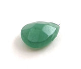 aventurine green faceted pendant gemstone supplies drop top drilled 3