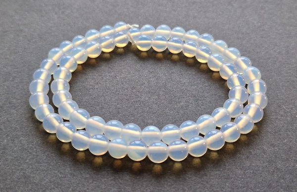 opalite strand of beads supplies 6mm 6 mm drilled for jewelry making