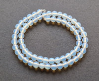 opalite strand of beads supplies 6mm 6 mm drilled for jewelry making 3