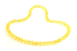 Natural, Real, Ámbar, Collar, Limón, Amarillo, Sin pulir, Crudo, Certificado, Báltico