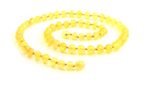 Natural, Real, Ámbar, Collar, Limón, Amarillo, Sin pulir, Crudo