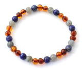 bracelets adult amber stretch wholesale in bulk sale cognac lapis lazuli blue labradorite gray 2