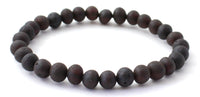 cherry black amber baltic bracelet jewelry stretch elastic 6mm 6 mm for men men's women women's 3
