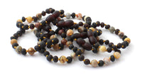 anklets bracelets crazy agate amber baltic raw cherry unpolished knotted teething wholesale black in bulk 2