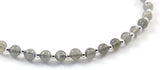 labradorite anklet jewelry with sterling silver 925 small beads 4 mm 4mm gray 2