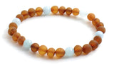aquamarine, amber, stretch bracelets, baltic, jewelry, wholesale, gemstone, in bulk, elastic band 4