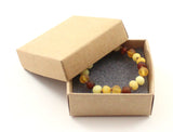 anklet bracelet multicolor amber raw unpolished mix baroque teething jewelry knotted natural 2