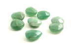 aventurine green faceted pendant gemstone supplies drop top drilled