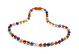 necklaces, amber, blue, lapis lazuli, labradorite, teething, wholesale, bulk, baltic 3