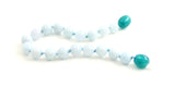 anklet bracelet aquamarine blue jewelry knotted 6mm 6 mm for boy boys 3