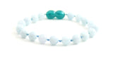 anklet bracelet aquamarine blue jewelry knotted 6mm 6 mm for boy boys 5