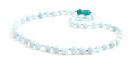 necklace aquamarine jewelry blue gemstone 6mm 6 mm knotted beaded for men men's boy boys 3