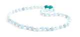 necklace aquamarine jewelry blue gemstone 6mm 6 mm knotted beaded for men men's boy boys 3