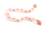 anklet rose quartz bracelet pink jewelry knotted 6mm 6 mm beaded for girl girl's 3