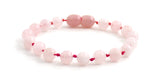 anklet rose quartz bracelet pink jewelry knotted 6mm 6 mm beaded for girl girl's 5