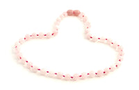 necklace rose quartz jewelry pink knotted beaded 6mm 6 mm for girl girl's women women's 4