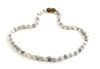 necklace howlite jewelry knotted white beaded 6mm 6 mm gemstone for men men's boy boys 4