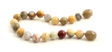 multicolor anklet crazy agate bracelet gemstone 6mm 6 mm jewelry beaded knotted 3