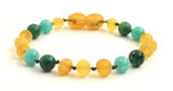 bulk, anklets, bracelets, african jade, green, amazonite, baltic amber, raw, honey, bracelets, knotted 5