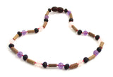 Necklace, Teething, Cherry, Hazelwood, Amber, Amethyst, Pink, Rose Quartz 3