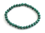 malachite green bracelet stretch jewelry gemstone 6mm 6 mm for men men's women women's elastic band