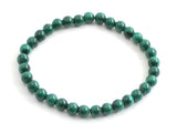 malachite green bracelet stretch jewelry gemstone 6mm 6 mm for men men's women women's elastic band