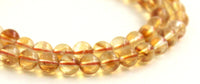 citrine, gemstone, for jewelry making, bead, gemstones, beads, strand, strands, supplies, 6mm, 6 mm 2