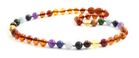 chakra, necklaces, jewelry, amber, baltic, cognac, polished, baroque, teething, adult, beaded, wholesale 4