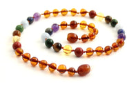 chakra, necklaces, jewelry, amber, baltic, cognac, polished, baroque, teething, adult, beaded, wholesale 2