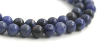 sodalite gemstone beads 6mm 6 mm supplies blue supplies 2