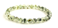 bracelet gemstone prehnite light green stretch 6mm 6 mm elastic band round beads for men men's women women's jewelry 4