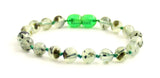 light green anklet prehnite gemstone bracelet jewelry beaded 6mm 6 mm natural 5