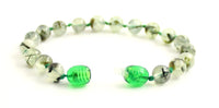 light green anklet prehnite gemstone bracelet jewelry beaded 6mm 6 mm natural 4