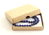 necklace gemstone sodalite blue dark round bead 6mm 6 mm jewelry for boy boys men men's 2
