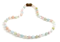 necklace morganite jewelry multicolor beaded knotted 6mm 6 mm for girl girl's kids 4