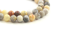 multicolor, crazy agate, gemstone, strand of beads, bead, 6 mm, 6mm, drilled, gemstone 2
