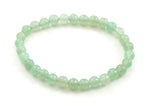 aventurine gemstone bracelet stretch green elastic band 6mm 6 mm beads beaded 