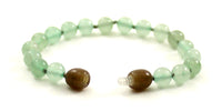 bracelet knotted anklet green aventurine gemstone round 6mm 6 mm for boy boys men men's jewelry 4
