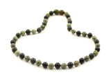 necklace green lace stone gemstone serpentine beaded knotted 6mm 6 mm jewelry for men men's 3