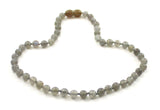 necklace jewelry labradorite gray gemstone with pendant beaded knotted 6mm 6 mm for men men's 9
