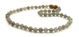 necklace jewelry labradorite gray gemstone with pendant beaded knotted 6mm 6 mm for men men's 10