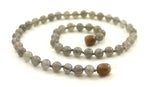necklace jewelry labradorite gray gemstone with pendant beaded knotted 6mm 6 mm for men men's 7