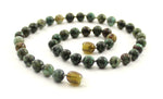 necklace gemstone african turquoise green beaded knotted jewelry for men men's 6mm 6 mm women women's