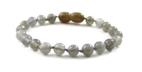 labradorite gray beaded anklet bracelet knotted jewelry 6mm 6 mm gemstone for men men's boy boys 5
