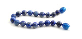 bracelet dark blue deep lapis lazuli gemstone anklet jewelry 6mm 6 mm beaded beads knotted for men men's boy boys 3