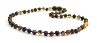 raw amber green baroque necklace jewelry unpolished round bead for boy boys men men's 4