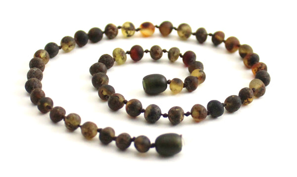raw amber green baroque necklace jewelry unpolished round bead for boy boys men men's