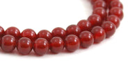 red agate round 6mm 6 mm cornelian drilled beads gemstone strand 2