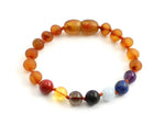 chakra, cognac, raw, unpolished, teething, bracelet, anklet, adult, jewellery 1