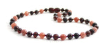 necklace gemstone amber black cherry baltic garnet sunstone pink burgundy jewelry for women women's girl 4